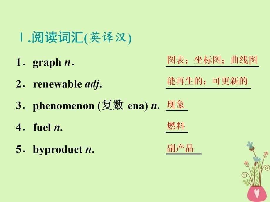 （通用）高考英语一轮复习 Unit 4 Global warming课件 新人教选修6_第5页