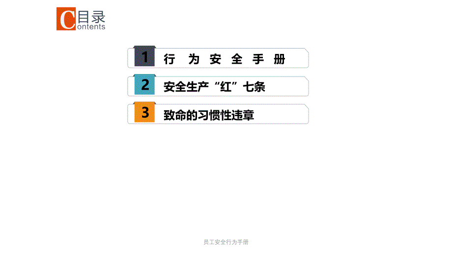 员工安全行为手册课件_第2页