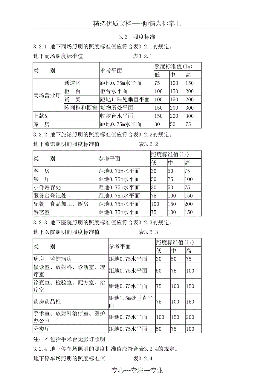 地下建筑照明设计标准附条文_第2页