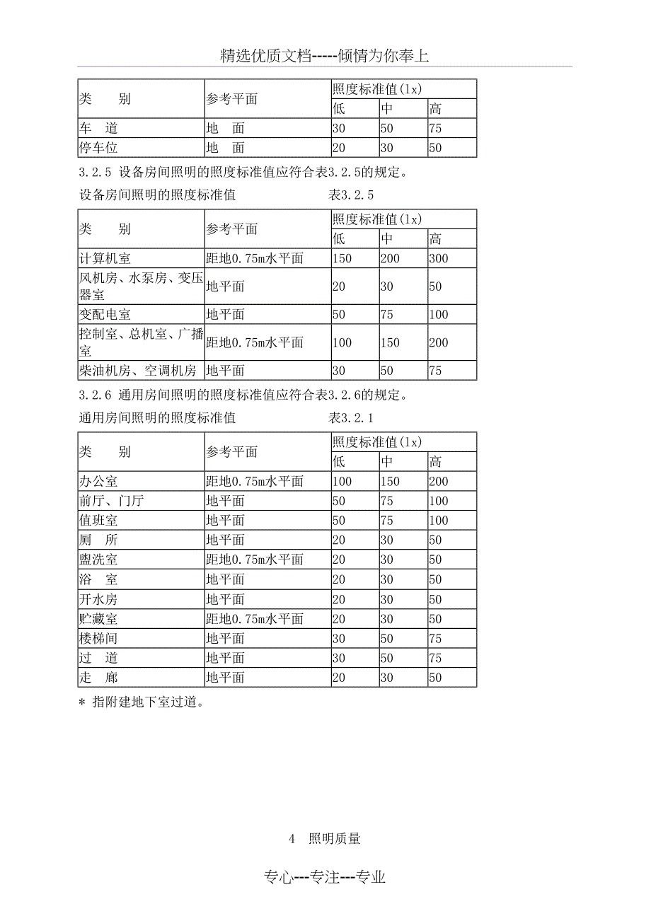 地下建筑照明设计标准附条文_第3页