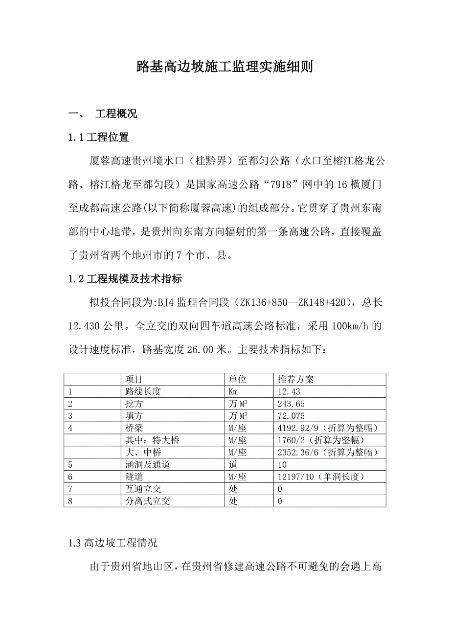 厦蓉线路基高边坡施工监理实施细则_第2页