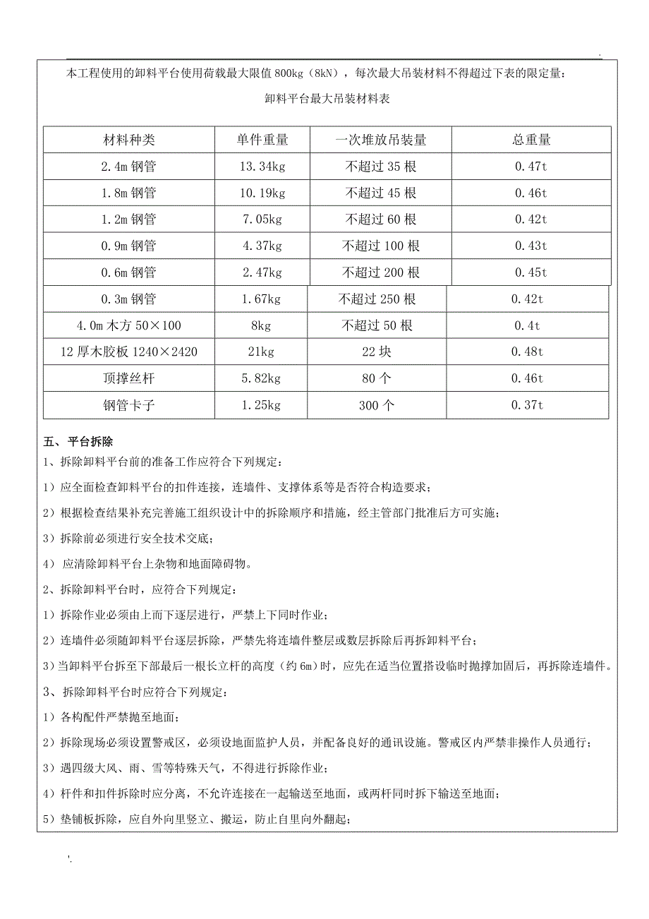 落地式卸料平台 技术交底_第3页