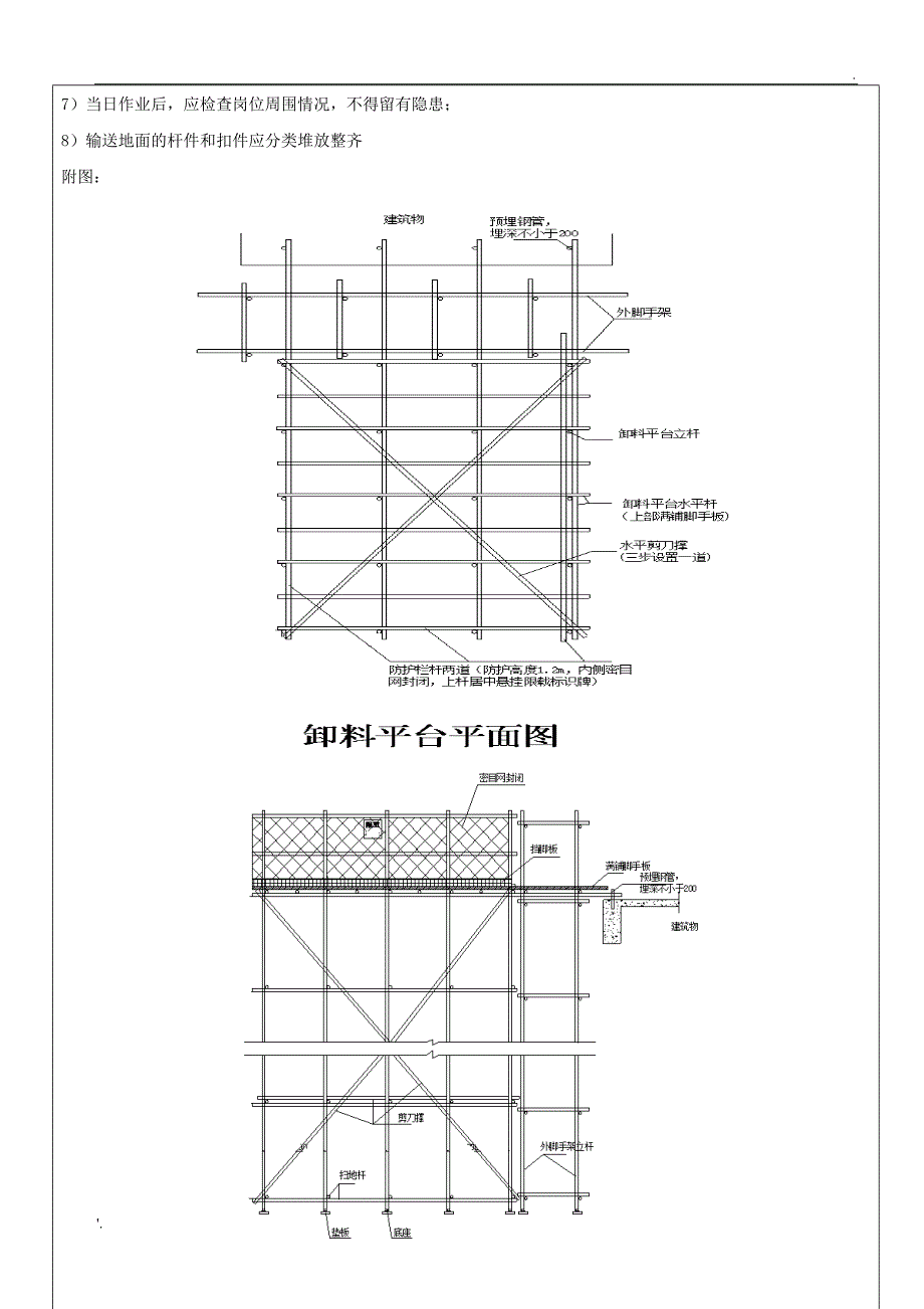 落地式卸料平台 技术交底_第4页