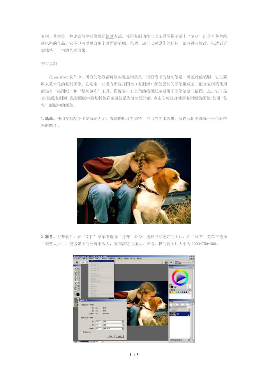 Painter怎么制作复制艺术画Painter基础教程参考_第1页