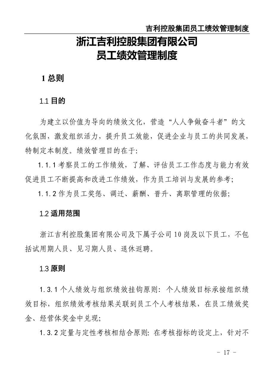 15-吉利控股集团员工绩效管理制度（天选打工人）.docx_第5页