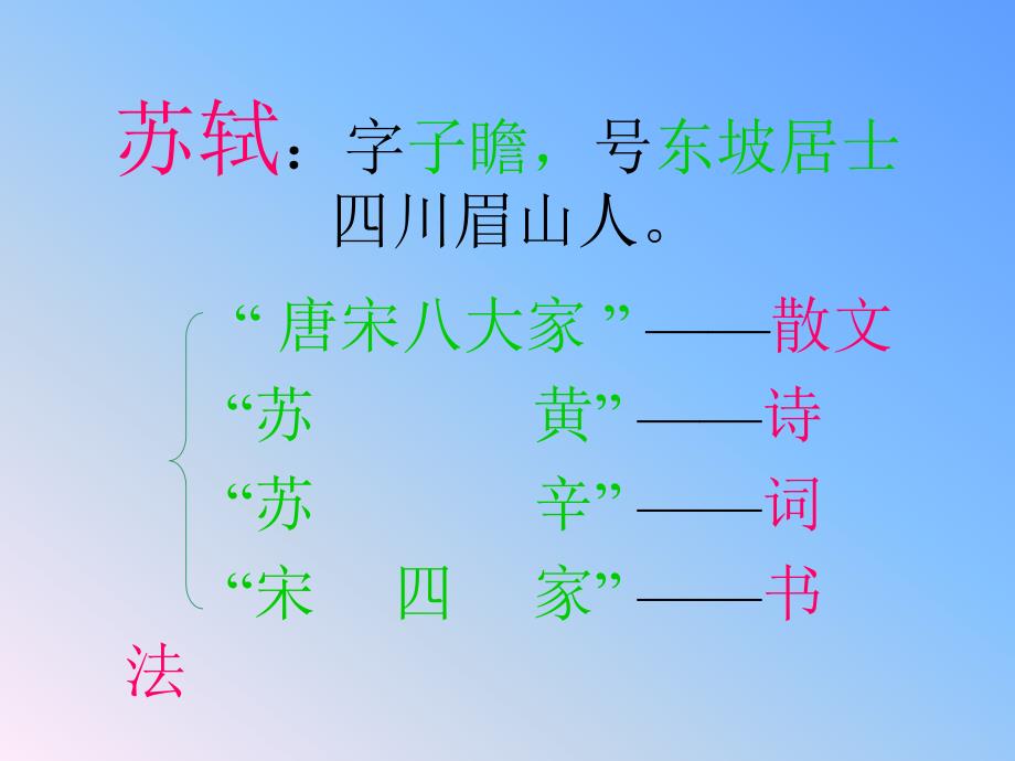 高中语文北京版必修2：《念奴娇&#183;赤壁怀古》教学课件（二）_第3页