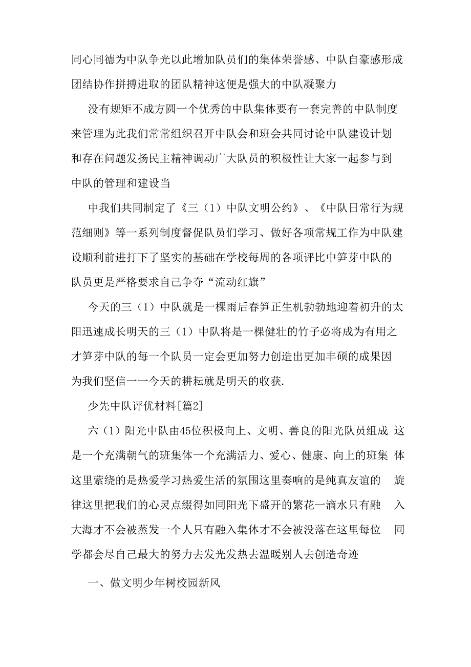 少先中队评优材料_第2页