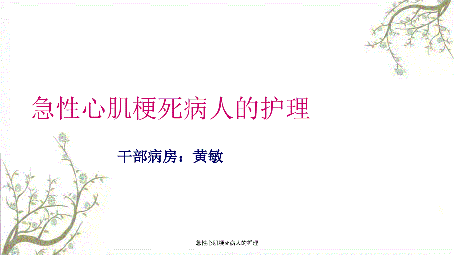 急性心肌梗死病人的护理课件_第1页