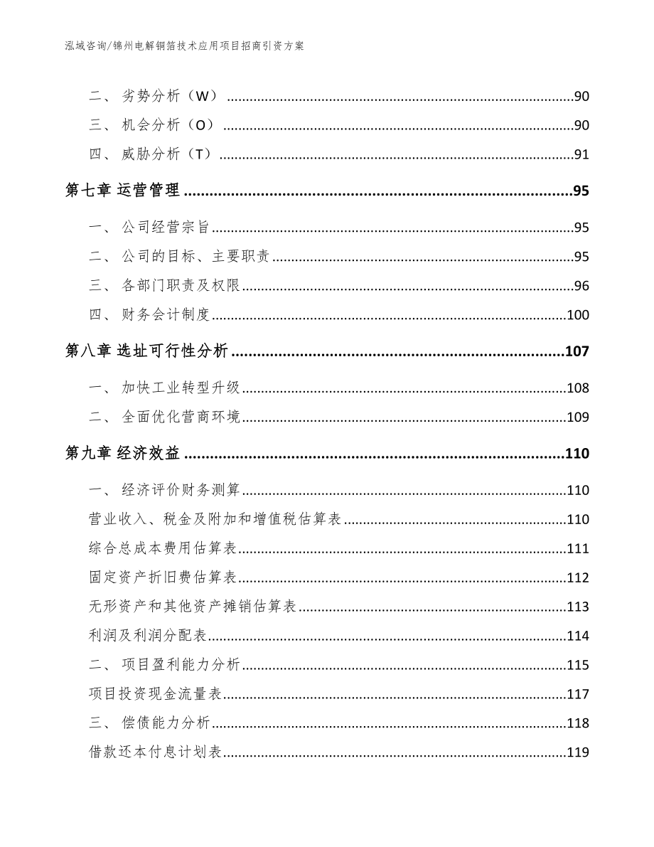 锦州电解铜箔技术应用项目招商引资方案范文模板_第4页