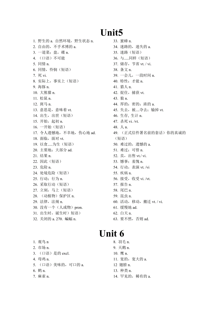 2013年秋季牛津英语_新版8A_U1-U8_单词中文(用于默写).doc_第4页