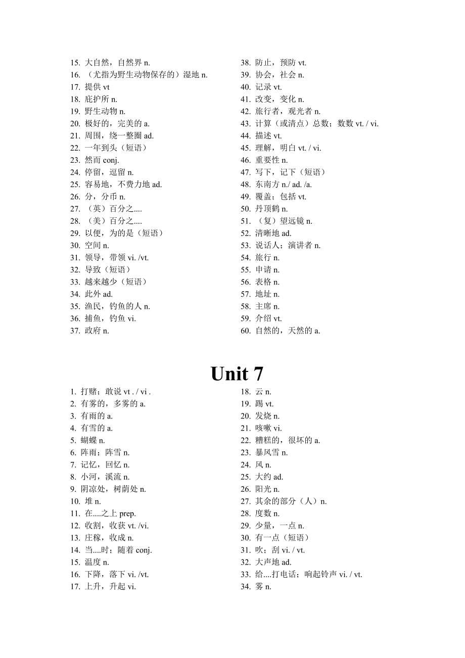 2013年秋季牛津英语_新版8A_U1-U8_单词中文(用于默写).doc_第5页