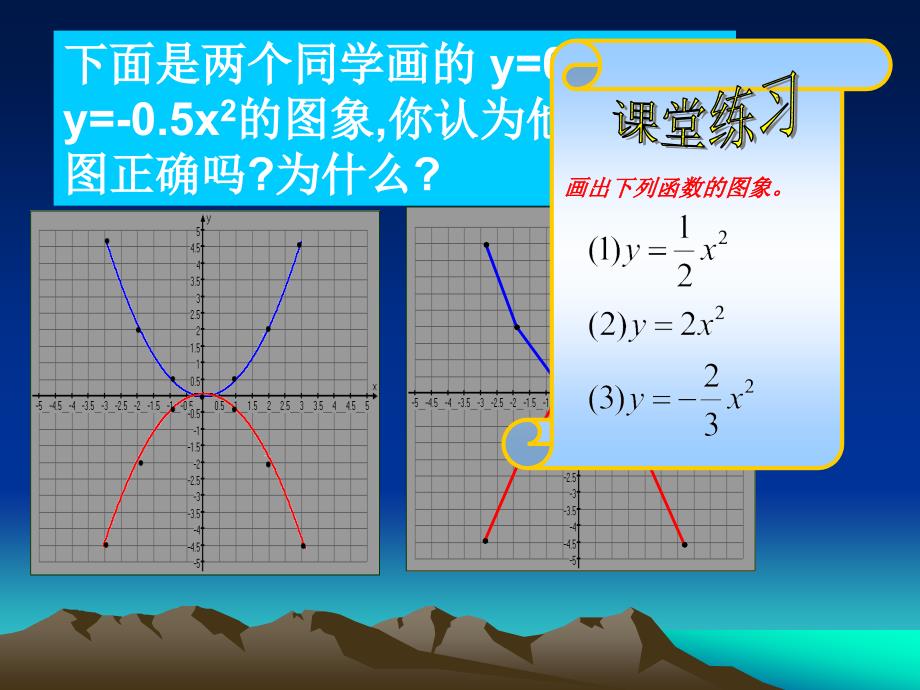 新人教版九年级上册2212二次函数y=ax2的图像及性质_第4页