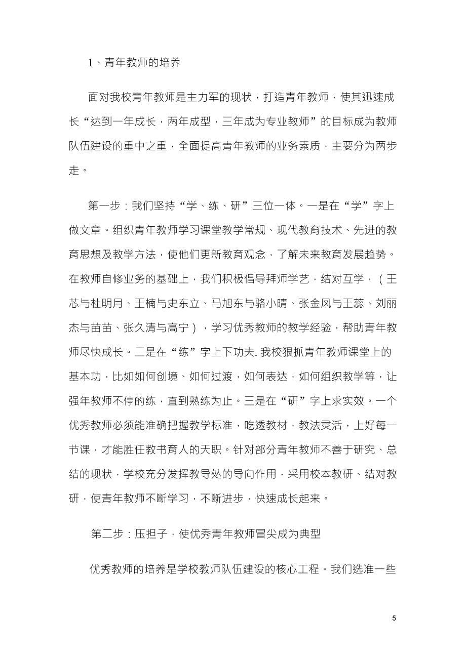 加强教师队伍建设_促进学校持续发展_第5页