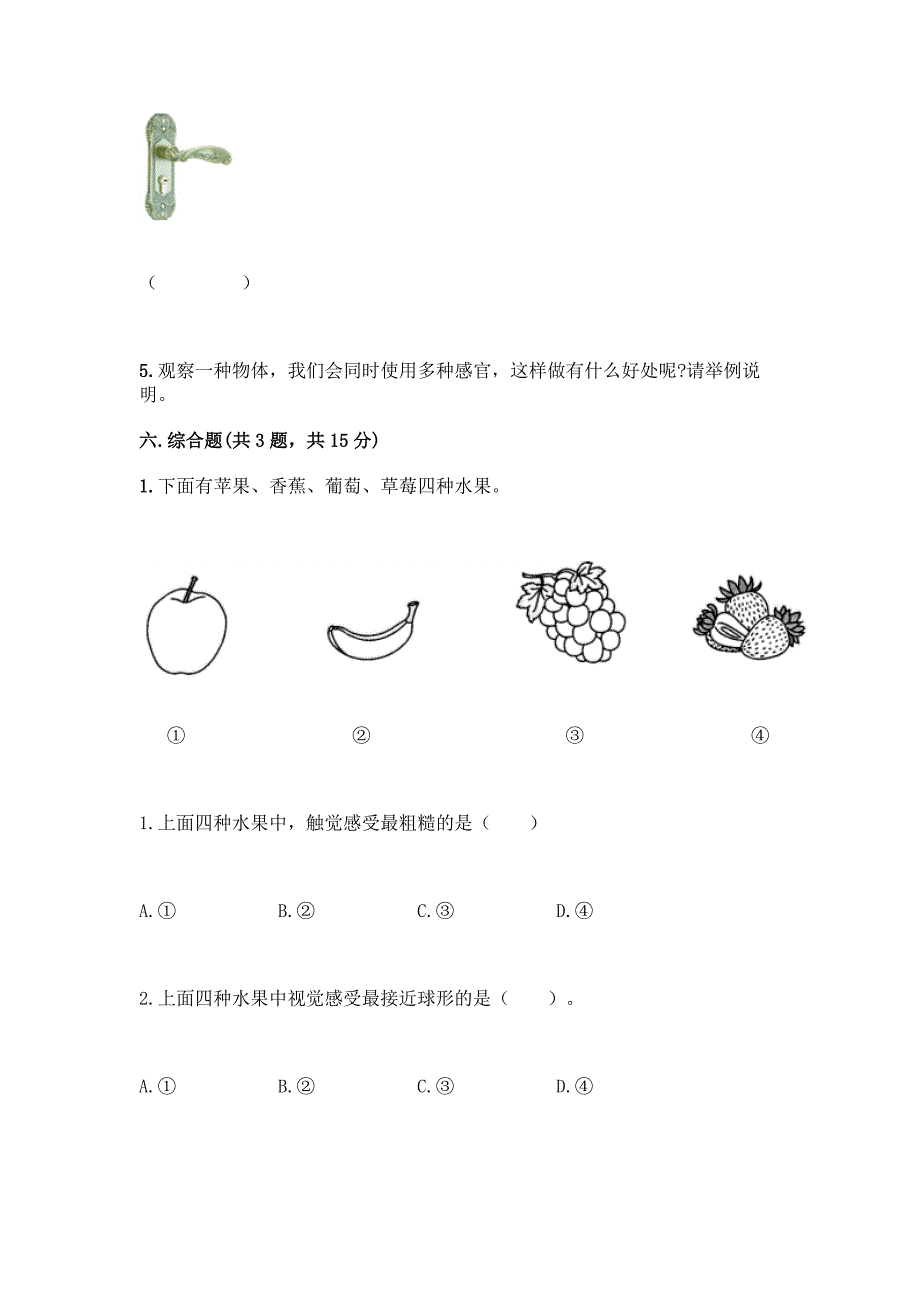 最新教科版二年级下册科学期末测试题及完整答案【夺冠系列】.docx_第4页