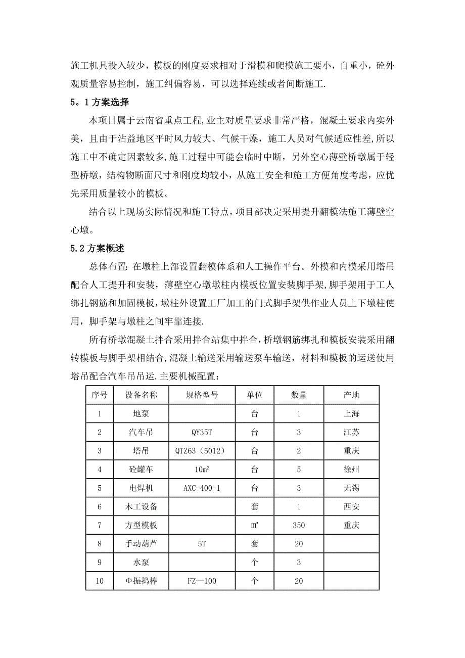 【施工方案】薄壁空心墩施工方案_第5页