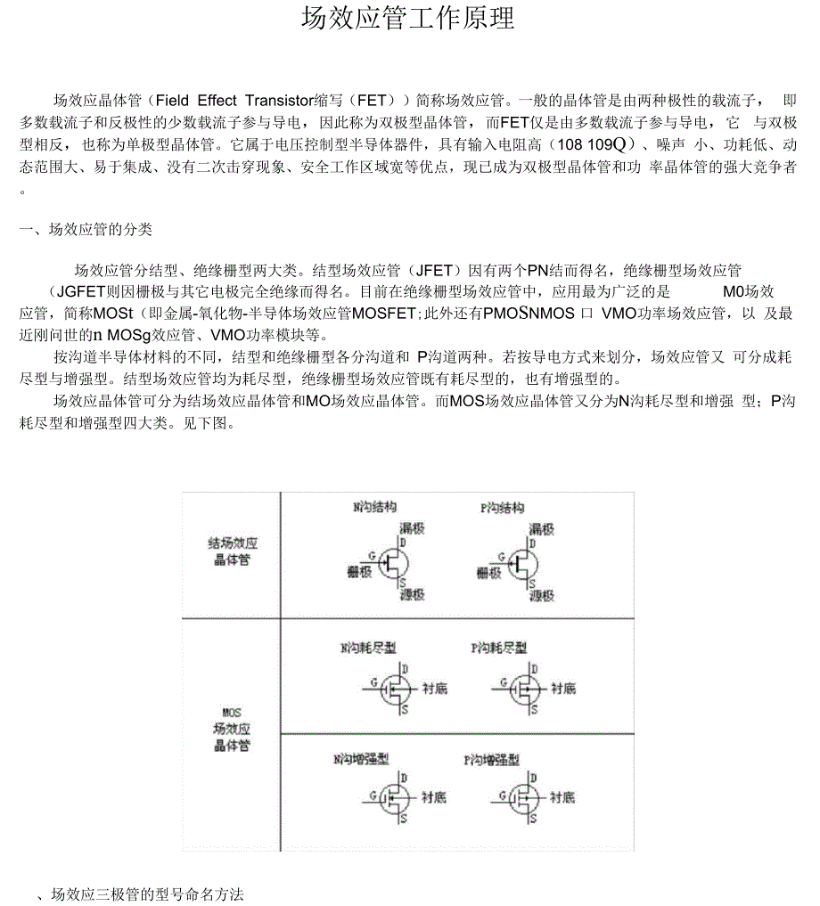 场效应管工作原理_第1页