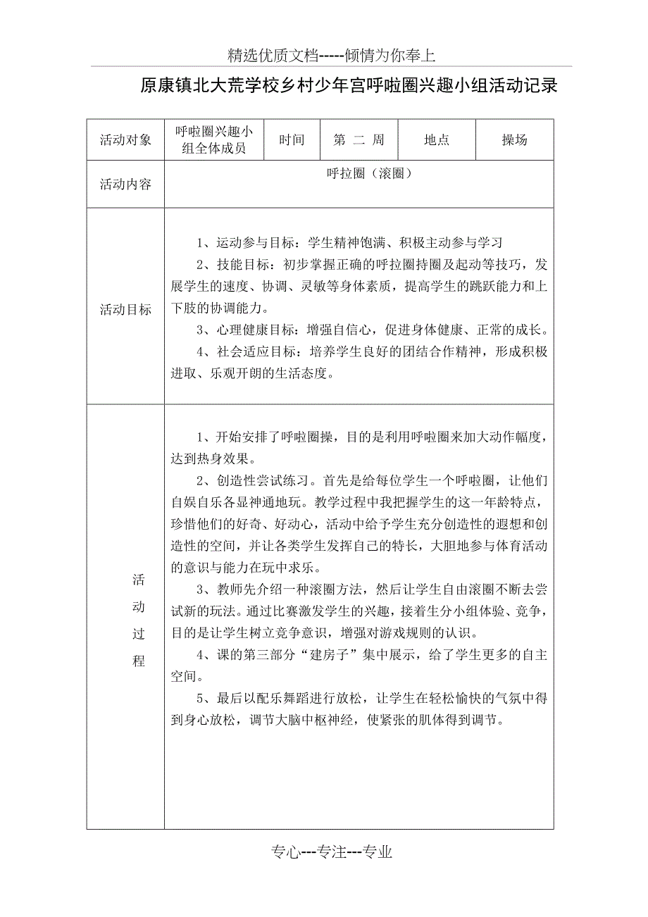 小组活动记录_第2页