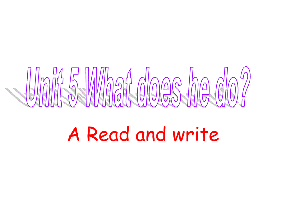 人教版(PEP)六年级英语上册新版PEP_7_Unit_5_Read_and_write课件_第1页