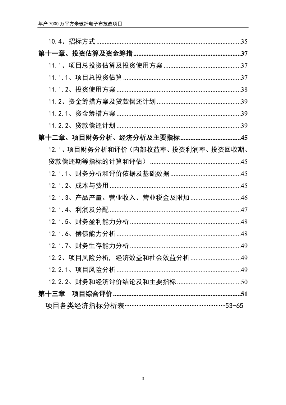 年产7000万平方米电子布生产线项目可行性建议书-(2).doc_第3页