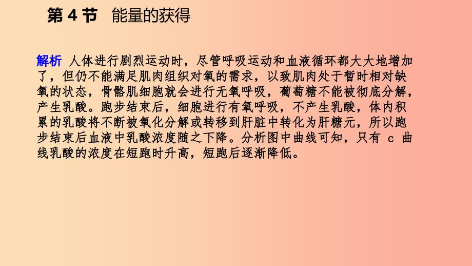 2019年秋九年级科学上册 第4章 代谢与平衡 第4节 能量的获得练习课件（新版）浙教版.ppt_第4页