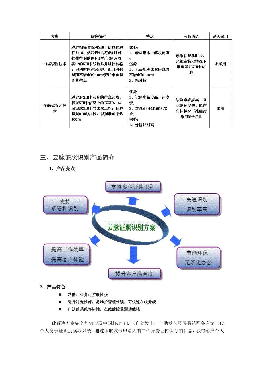 OCR证照识别系统电信行业应用解决方案_第5页