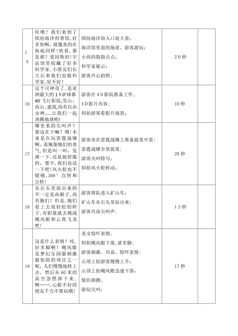 梦幻乐园宣传片5分钟脚本_第3页