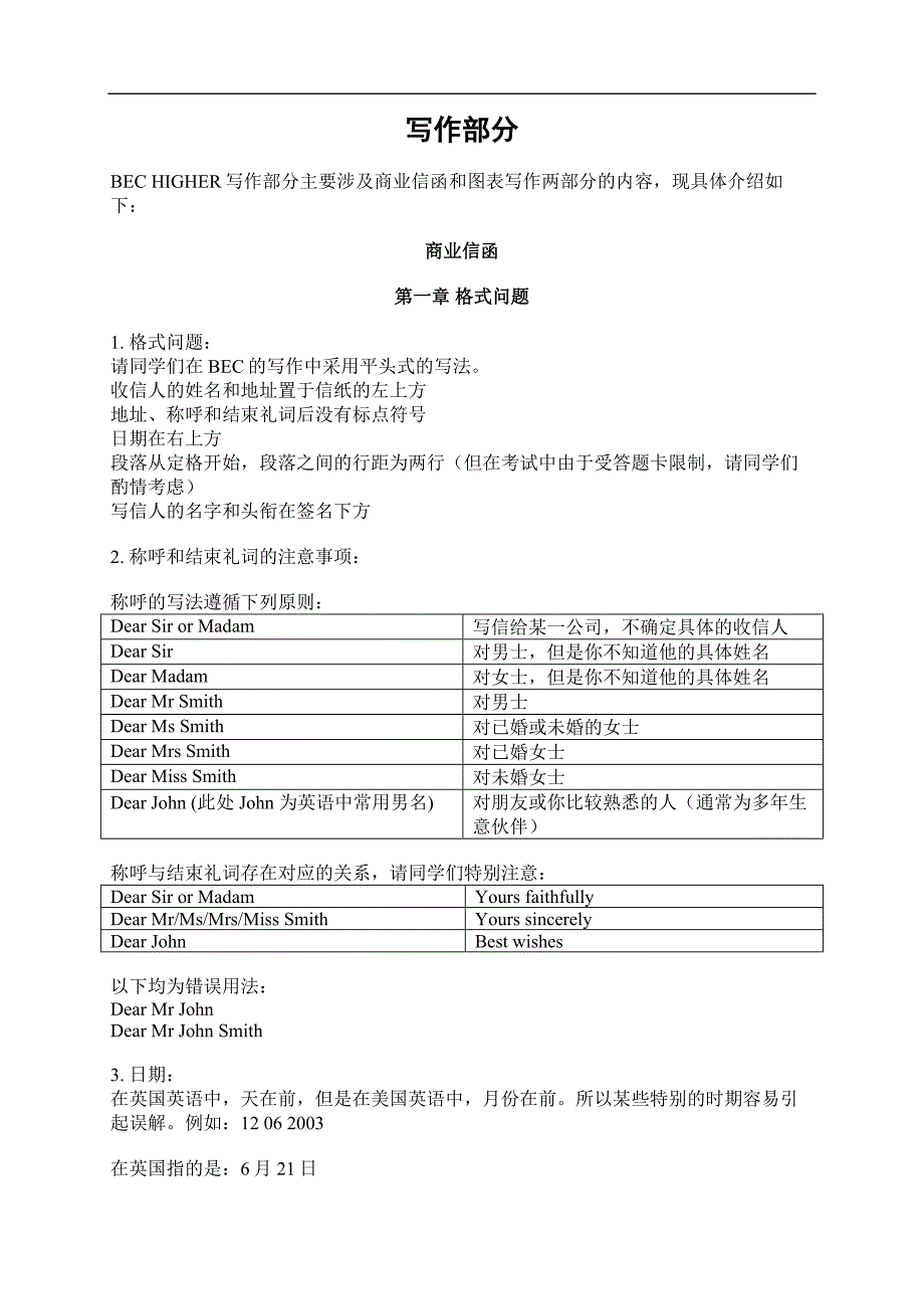 写作部分商业信函_第1页