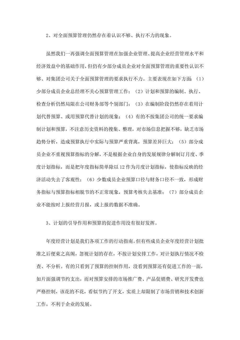 企业计划和预算管理工作总结_第5页