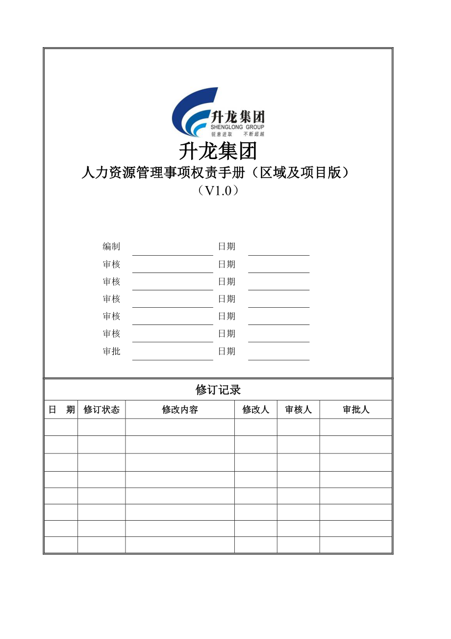 人力资源管理手册标准样本_第1页