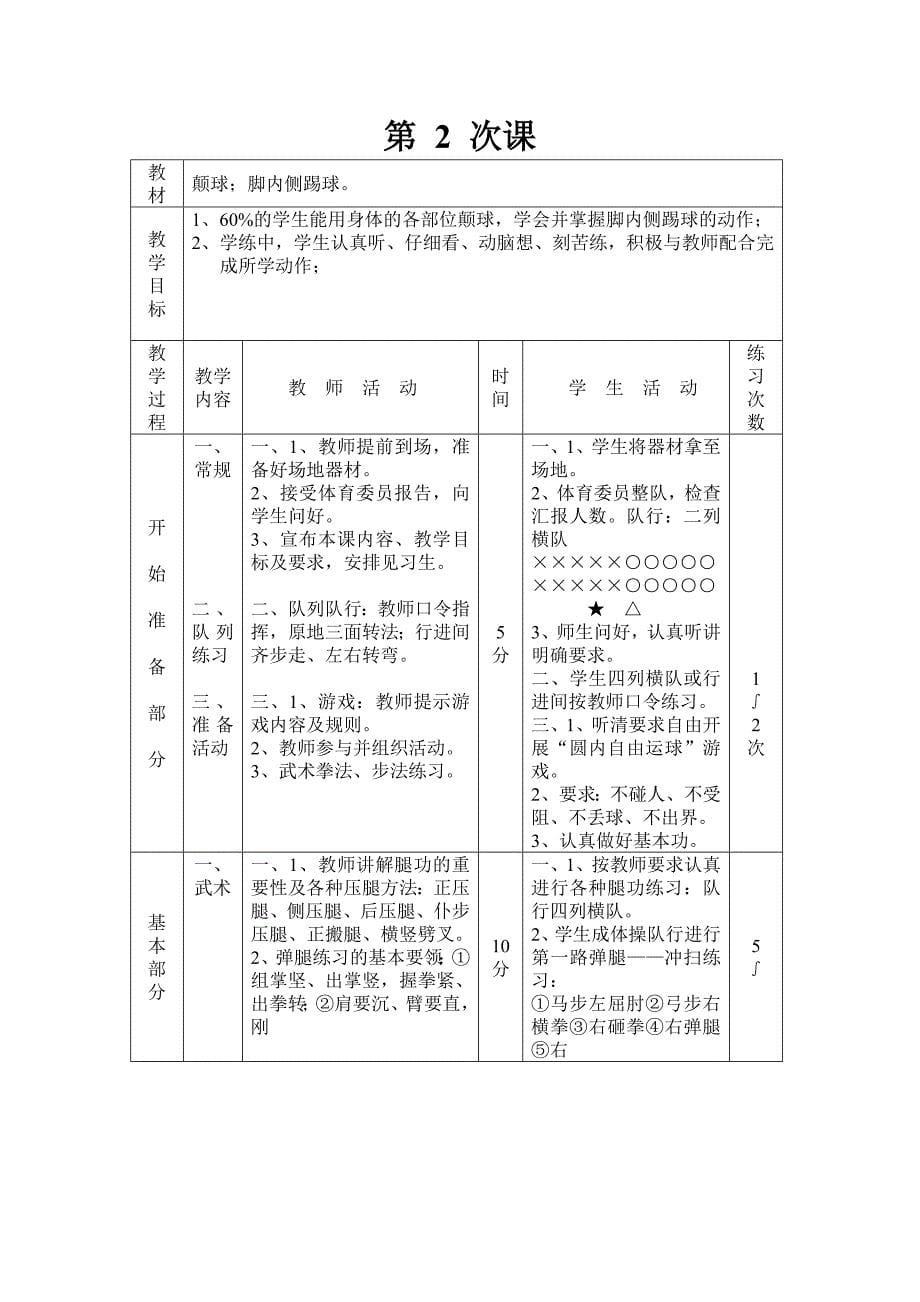 崇仁一中足球模块教学.doc_第5页