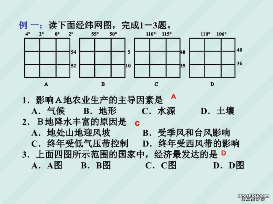 最新地理空间定位专题复习精品课件_第4页