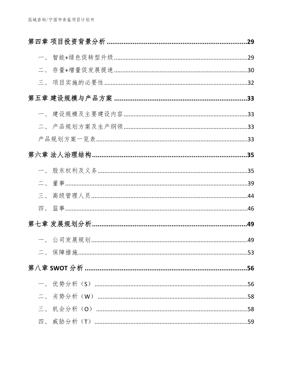 宁国市食盐项目计划书【模板范文】_第3页