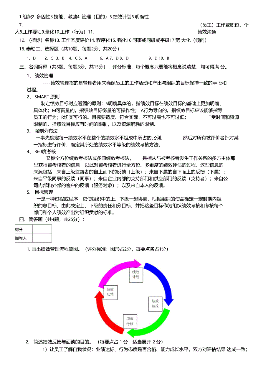 绩效管理试题及答案_第3页