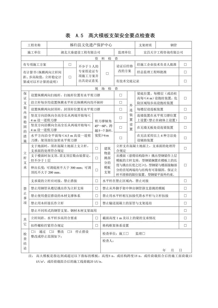 一般作业平台支架安全要点检查表.doc_第5页