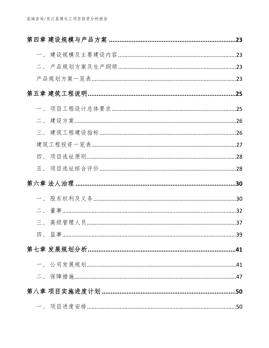 双江县煤化工项目投资分析报告【模板范文】_第2页