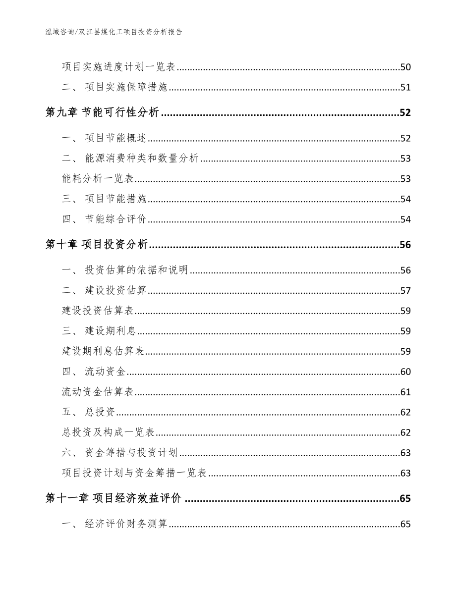 双江县煤化工项目投资分析报告【模板范文】_第3页