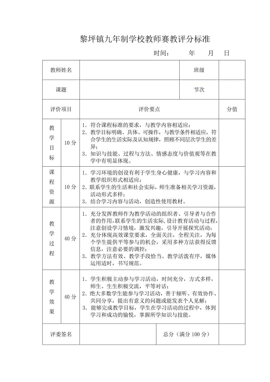 九年制学校全员赛教实施方案_第5页