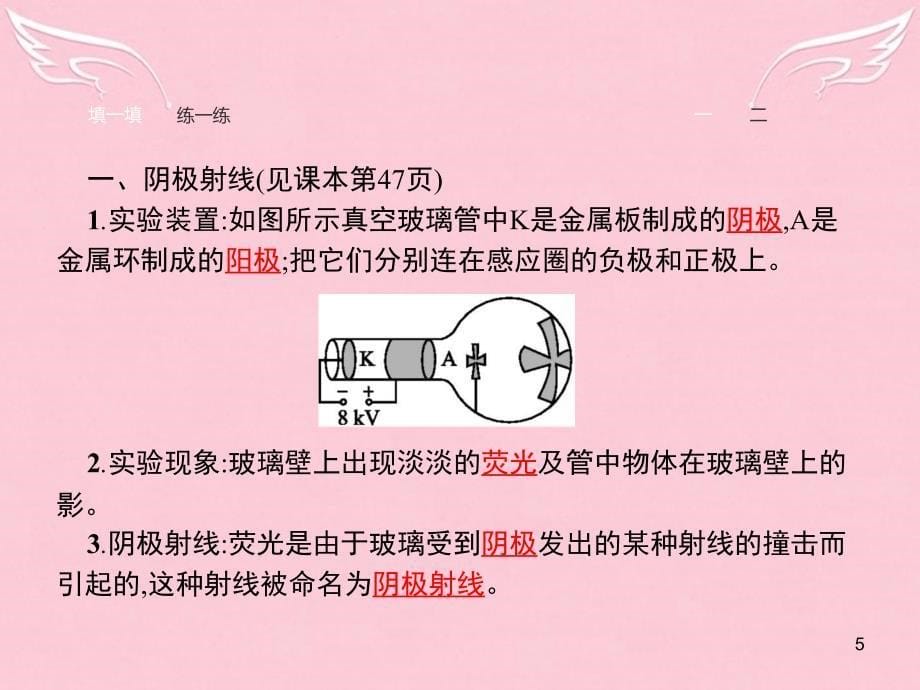 高中物理原子结构电子的发现新人教版选修3-5详解ppt课件_第5页