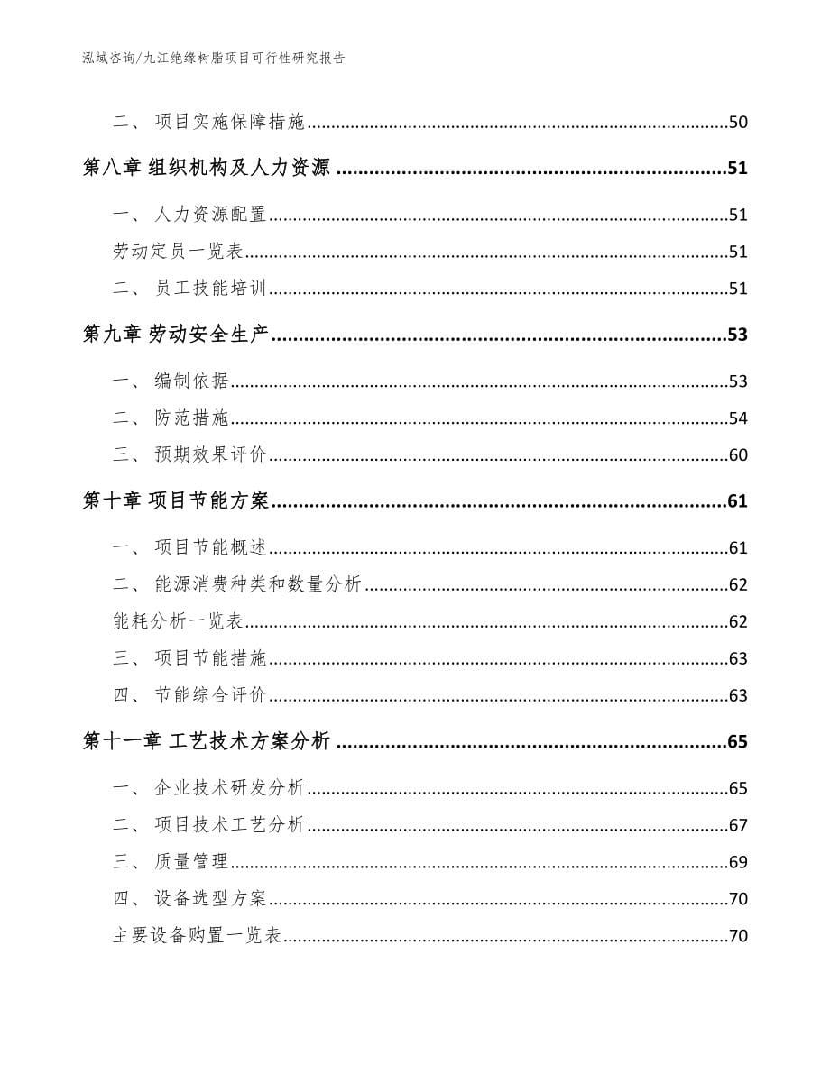 九江绝缘树脂项目可行性研究报告_第5页