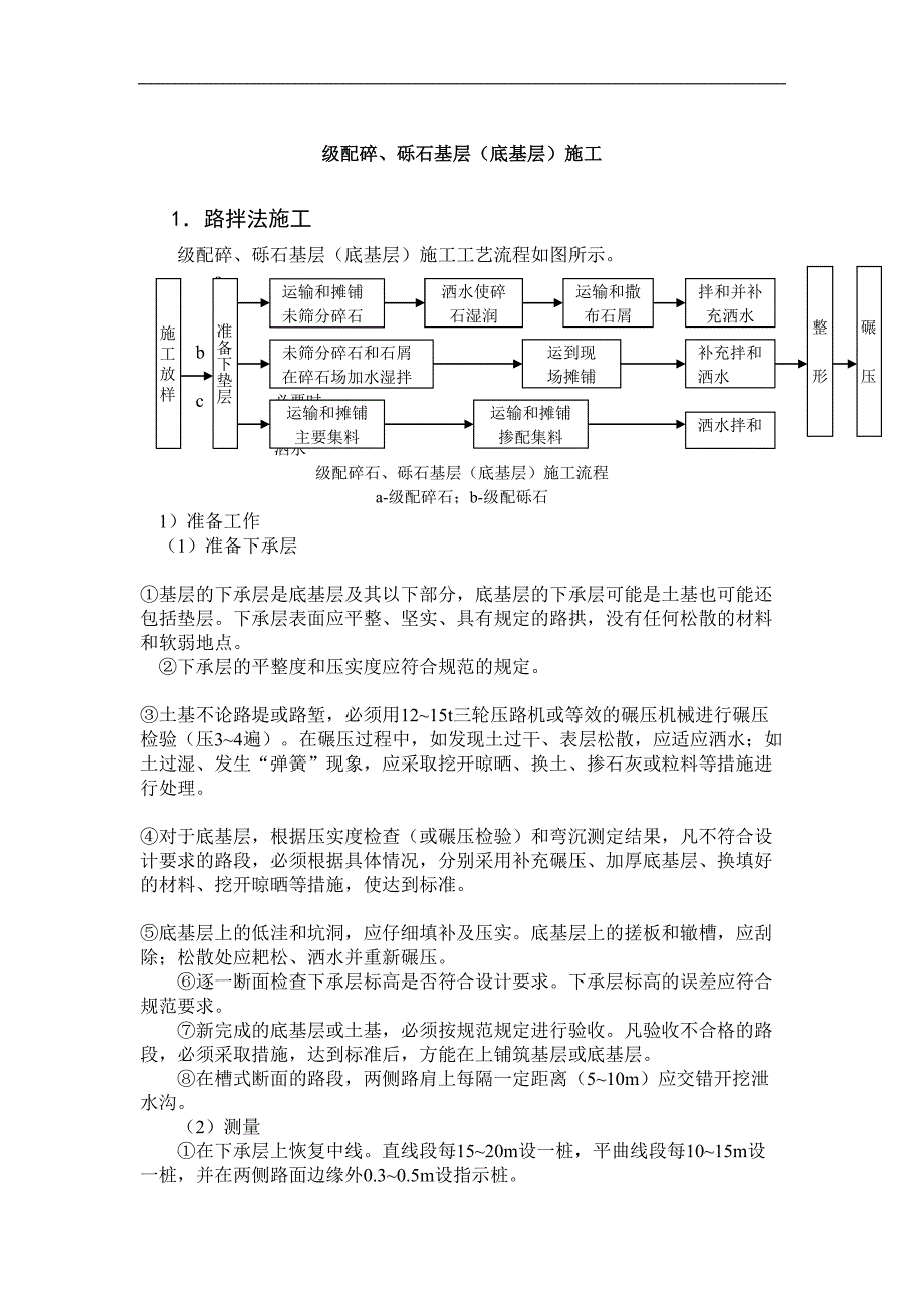 级配碎、砾石(基层)底基层施工（天选打工人）.docx_第1页