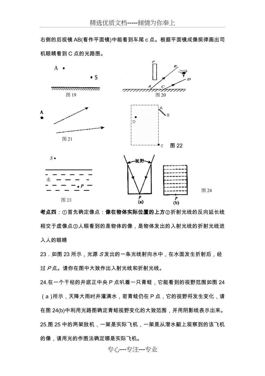 光现象作图专题_第5页