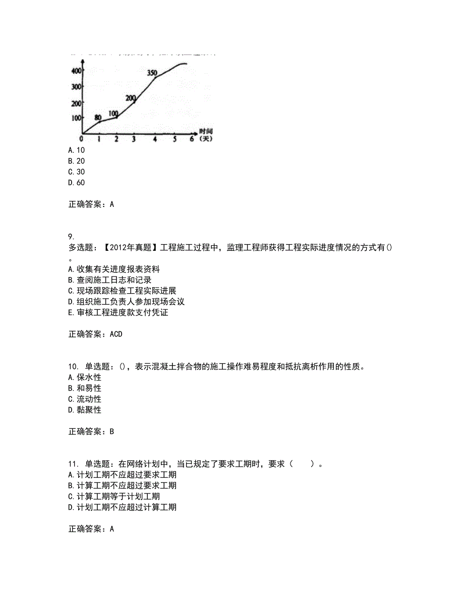 监理工程师《建设工程质量、投资、进度控制》考前（难点+易错点剖析）押密卷附答案27_第3页