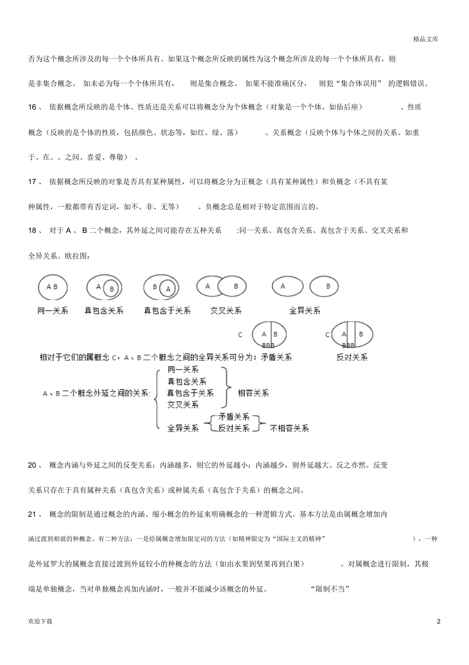 自考普通逻辑复习资料_第2页