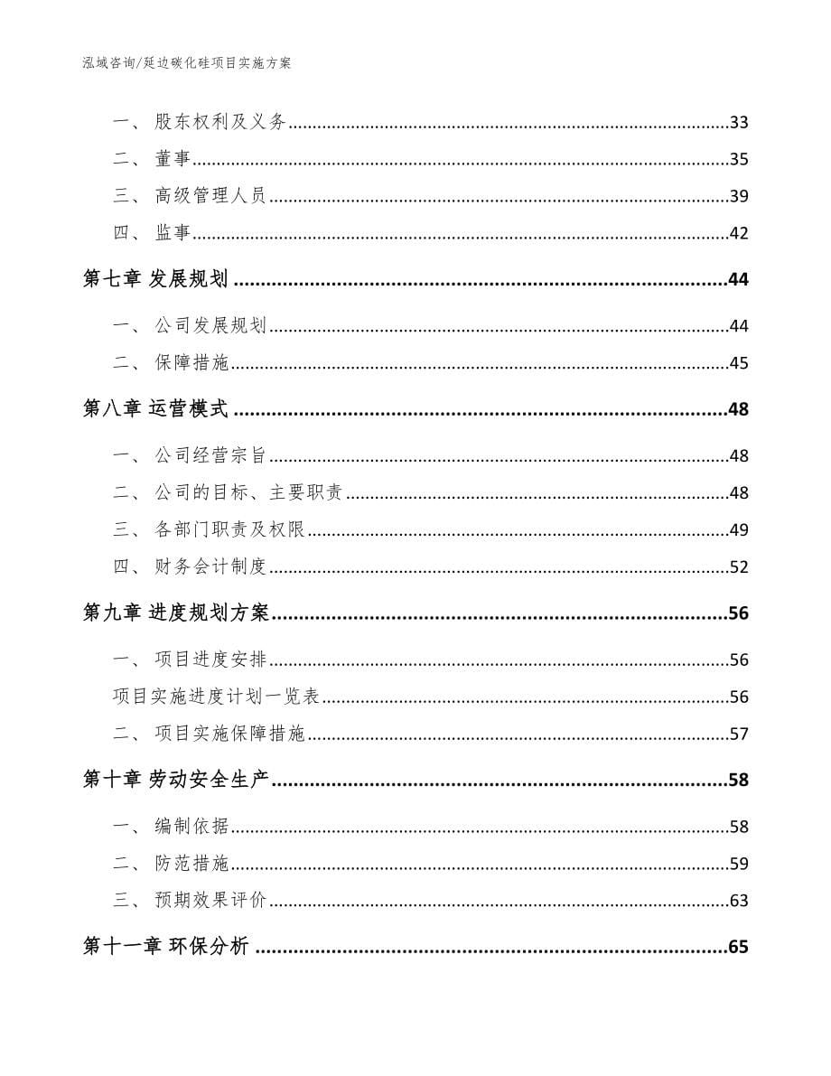 延边碳化硅项目实施方案【参考范文】_第5页