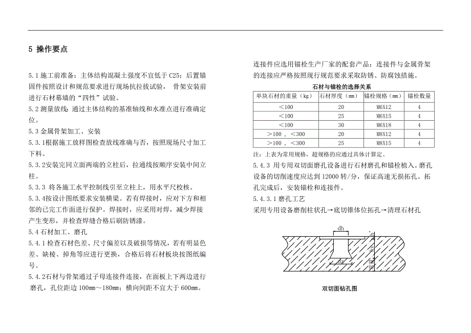 后切式背栓连接干挂石材幕墙施工工法_第2页