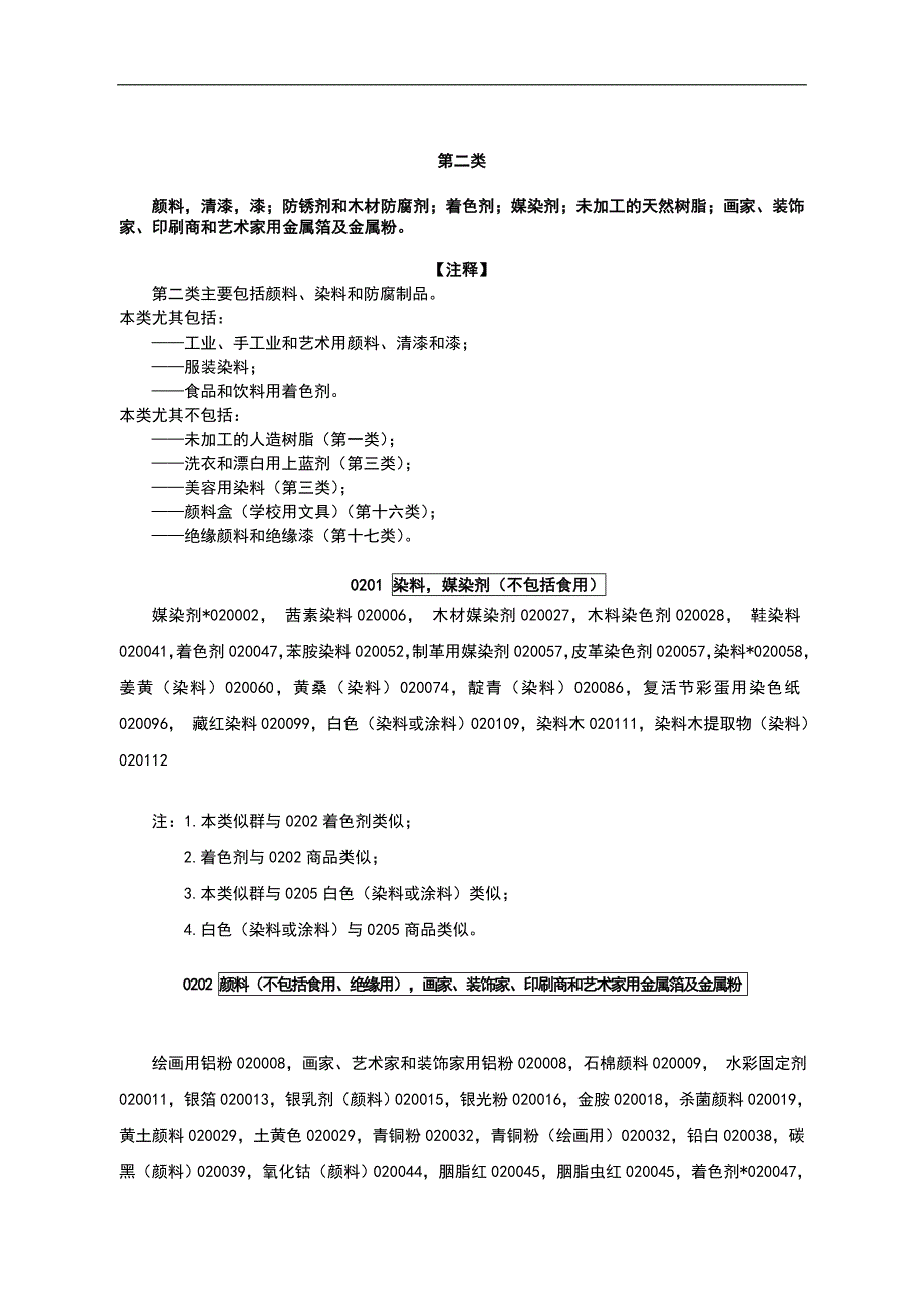 商标注册分类第2类.doc_第1页