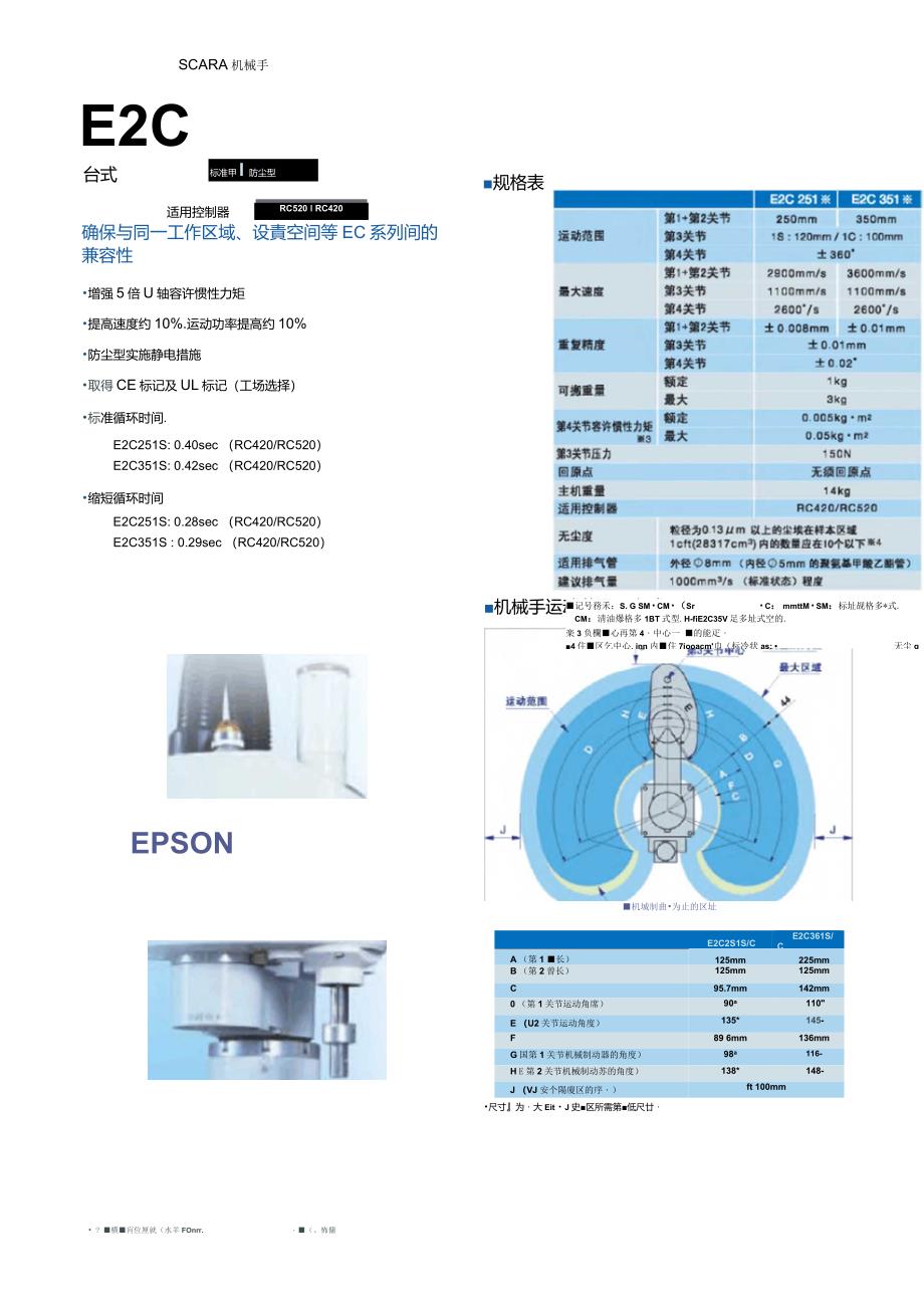 爱普生机器人选型以及详细安装参数_第4页