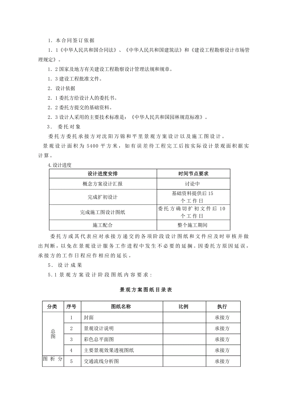 景观设计委托合同沈阳万锦和平里景观环境合同_第2页