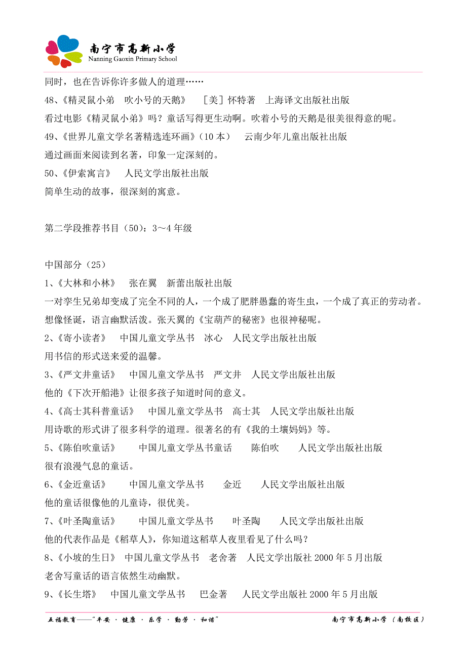 小学阶段课外阅读推荐书目.doc_第5页