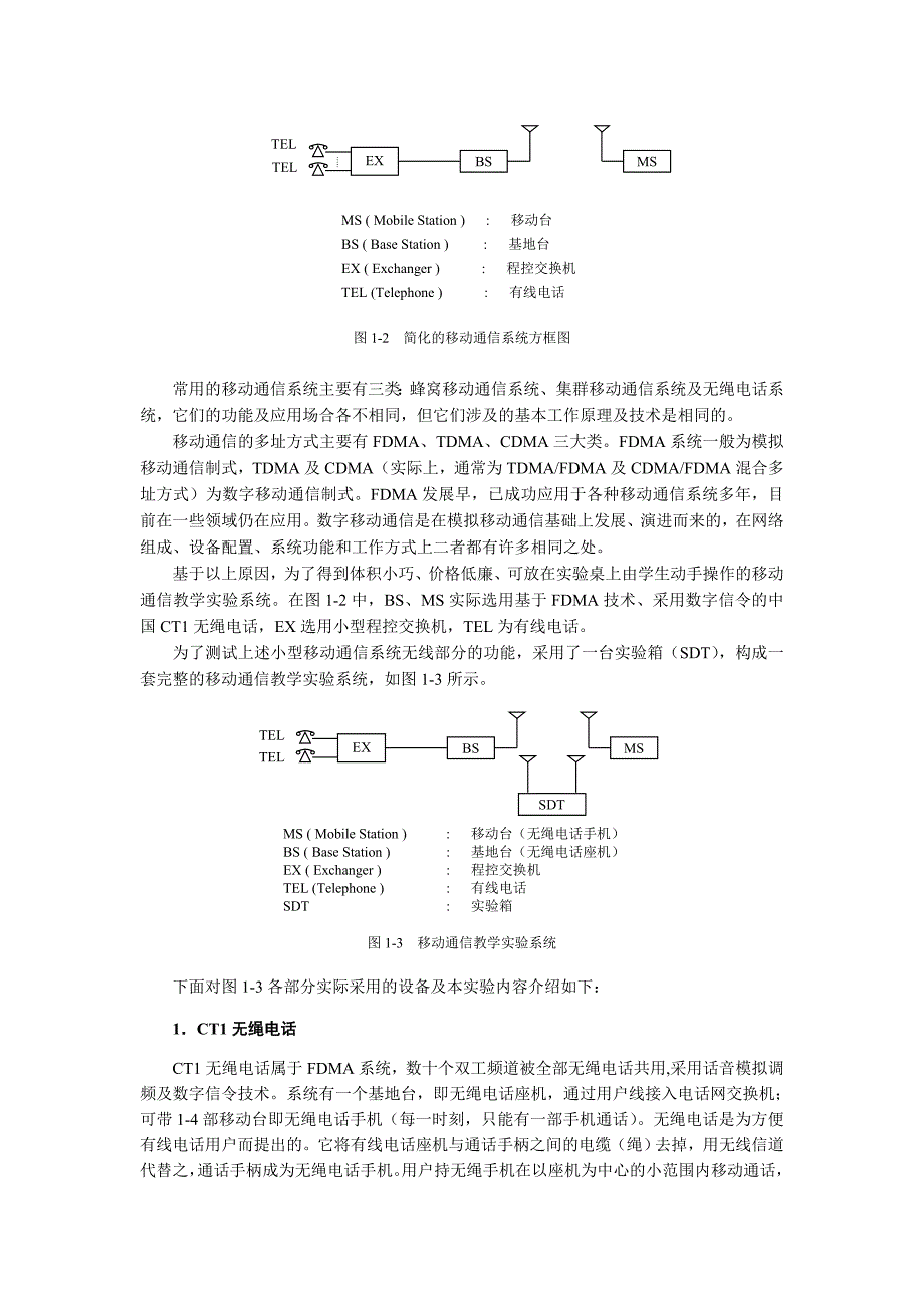 实验一移动通信系统组成及功能_第2页